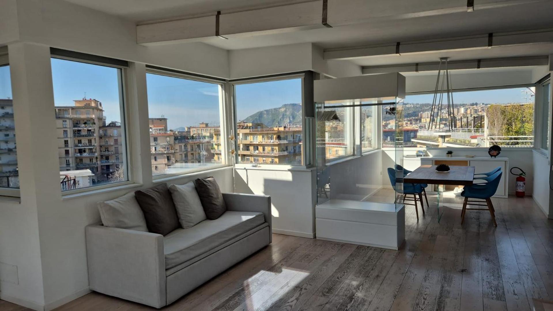 Terrazza Manu - Loft Suspended Over The City-Vomero Nápoles Exterior foto